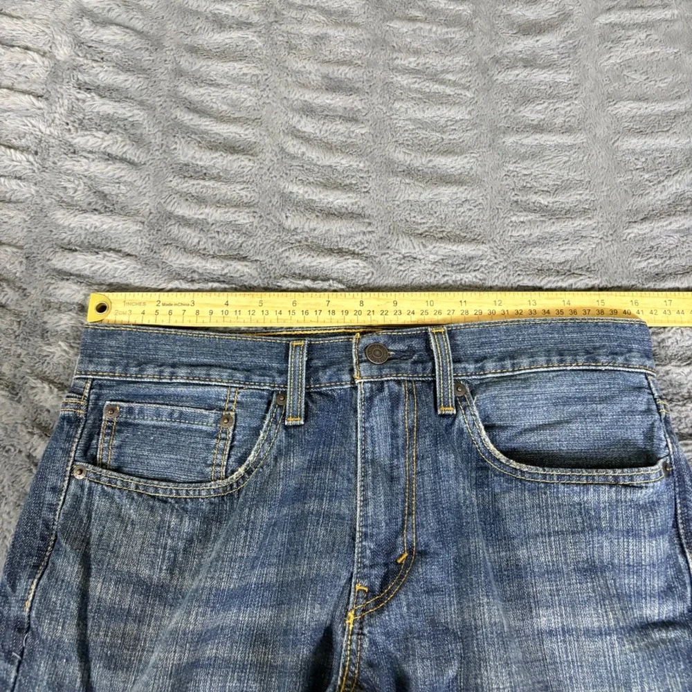Levis 559 Mens Relaxed Straight Leg Jeans Medium Wash Blue 31x30 Cotton AQ494